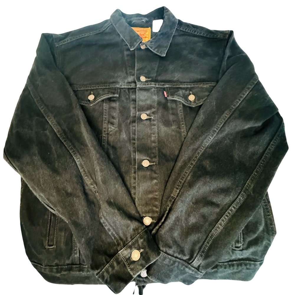 Vintage Levis Denim Jacket Mens X-Large Black Jean Relaxed Trucker 70507-0260